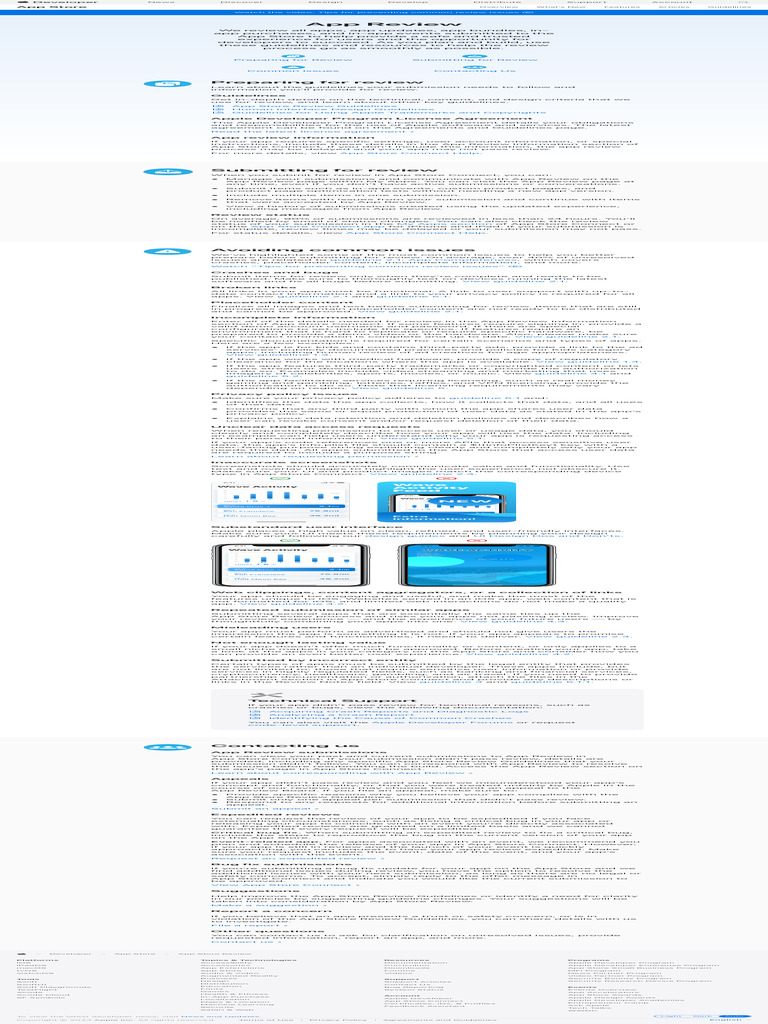 APPLE DEVELOPER APP REVIEW GUIDELINES visual data 5