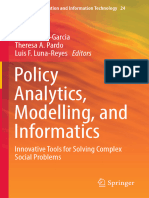 (Public Administration and Information Technology 25) J Ramon Gil-Garcia, Theresa a. Pardo, Luis F. Luna-Reyes (Eds.) - Policy Analytics, Modelling, And Informatics_ Innovative Tools for Solving Compl