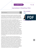 Dentons - Global Tax Guide To Doing Business in Hong Kong, China