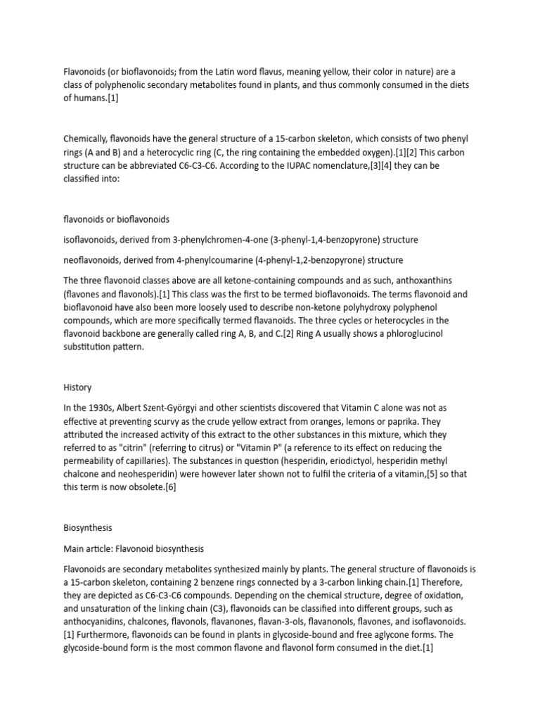 Flavonoids PDF Flavonoid Chemistry