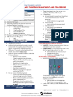 Module 7 Capillary Puncture Equipment AND Procedure