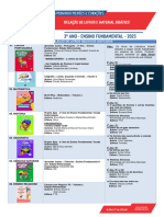 Lista de Material - 3º Ano Fundamental - 2023