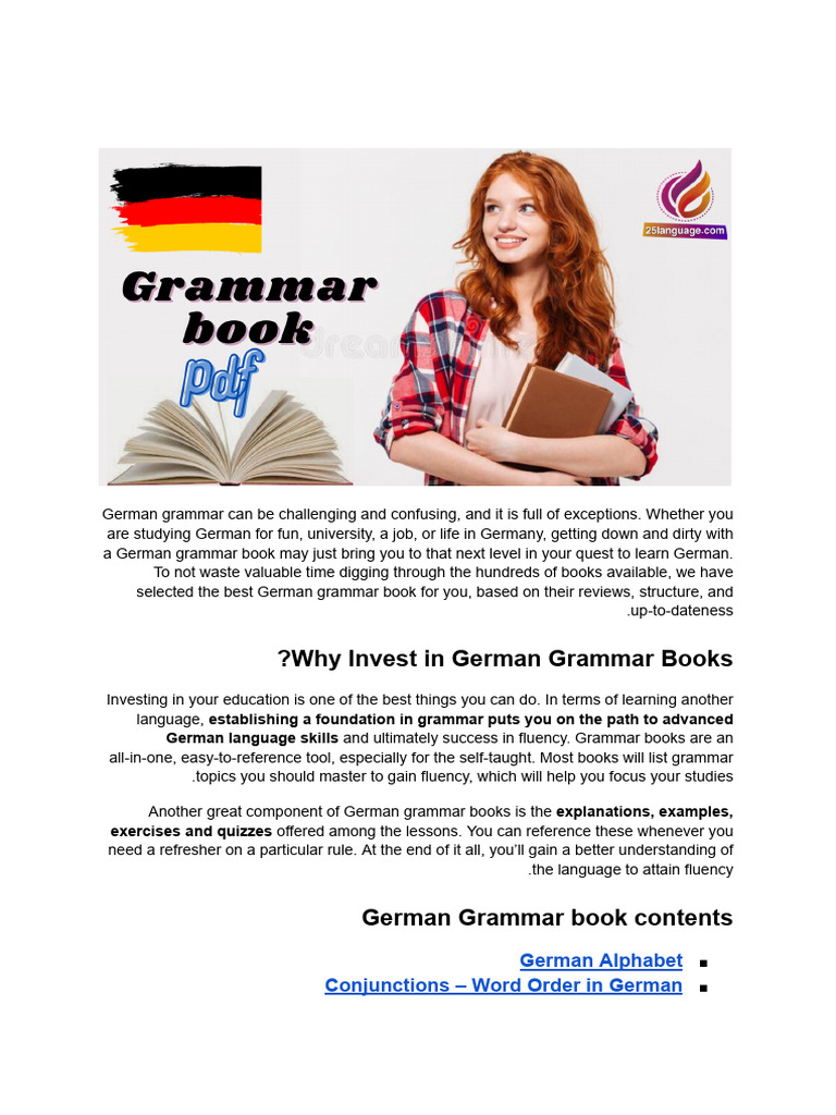 Essential German Grammar Guide | PDF | German Language | Languages