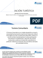 Operación Turística: Objetivo: Conocer La Oferta y Comprender El Funcionamiento Del Turismo Comunitario en El Ecuador