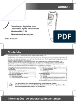 Modelo MC-720 Manual de Instruções: Termômetro Digital de Testa
