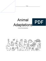 Animal Adaptations Activity Book