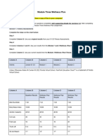 Module Three Wellness Plan