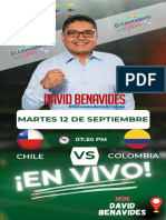 Martes 12 de Septiembre: Chile Colombia