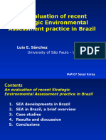 An Evaluation of Recent Strategic Environmental Assessment Practice in Brazil