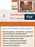 CH 3 Interdependence and The Gains From Trade