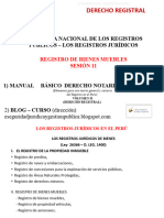 11 - Derecho Registral - 2018-II - Clases Segunda Parte - Registro de Bienes Muebles