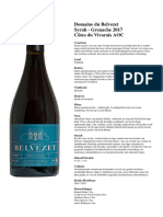 Domaine Du Belvezet 2017 CÃ Tes Du Vivarais AOC