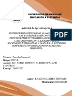 Erazomijareesernesto - Act04 - LD430 - Derecho Mercantil - Nacionalidad de Soc Merc, y Concurso Mercantil Determinación de