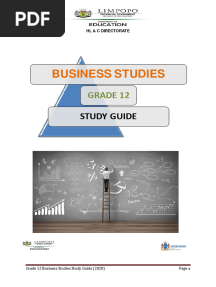 Business Studies Grade 12 Study Guide 2020-2
