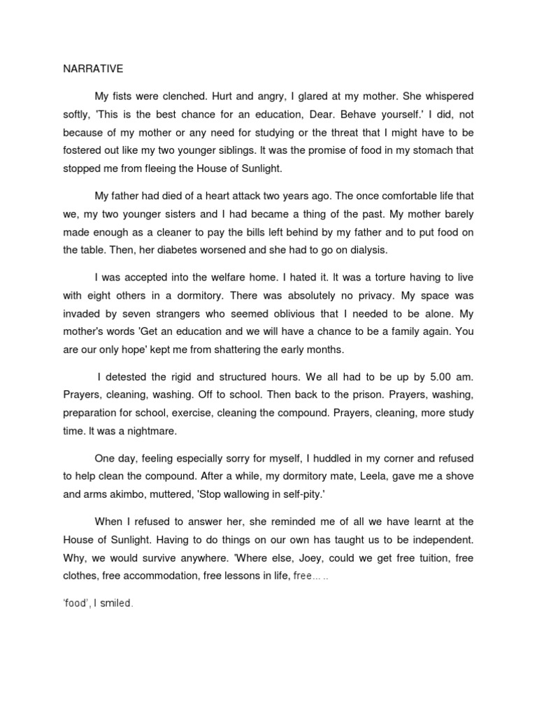 Narrative Essay