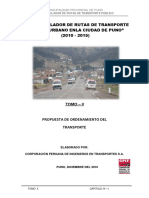 Plan Regulador de Rutas de Transporte Publico Urbano 2010-2015 Puno