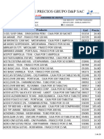 Lista de Precios Regulares 06.09.2022