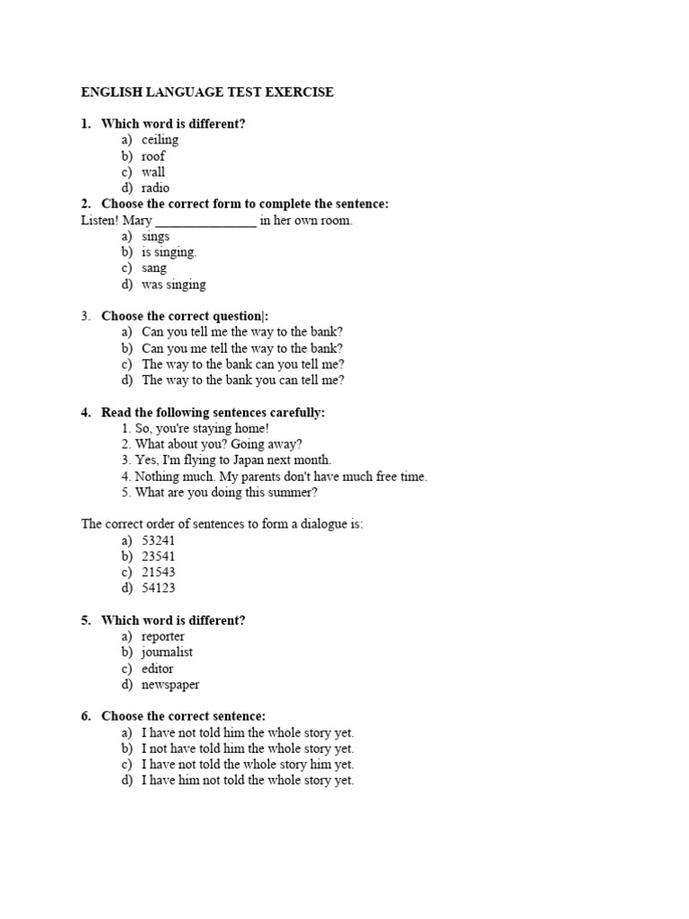 Ushtrime Per Test Pdf Verb Adverb