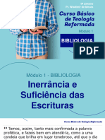 3 Inerrância e Suficiência - Bibliologia