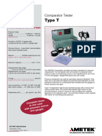 Hydraulic Pressure Comparator Pump Type T Datasheet Us