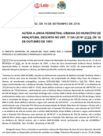 Lei Ordinária 7852 2016 de Araçatuba SP
