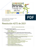 Resolución 4272 de 2021 - Trabajo en Alturas - SafetYA®