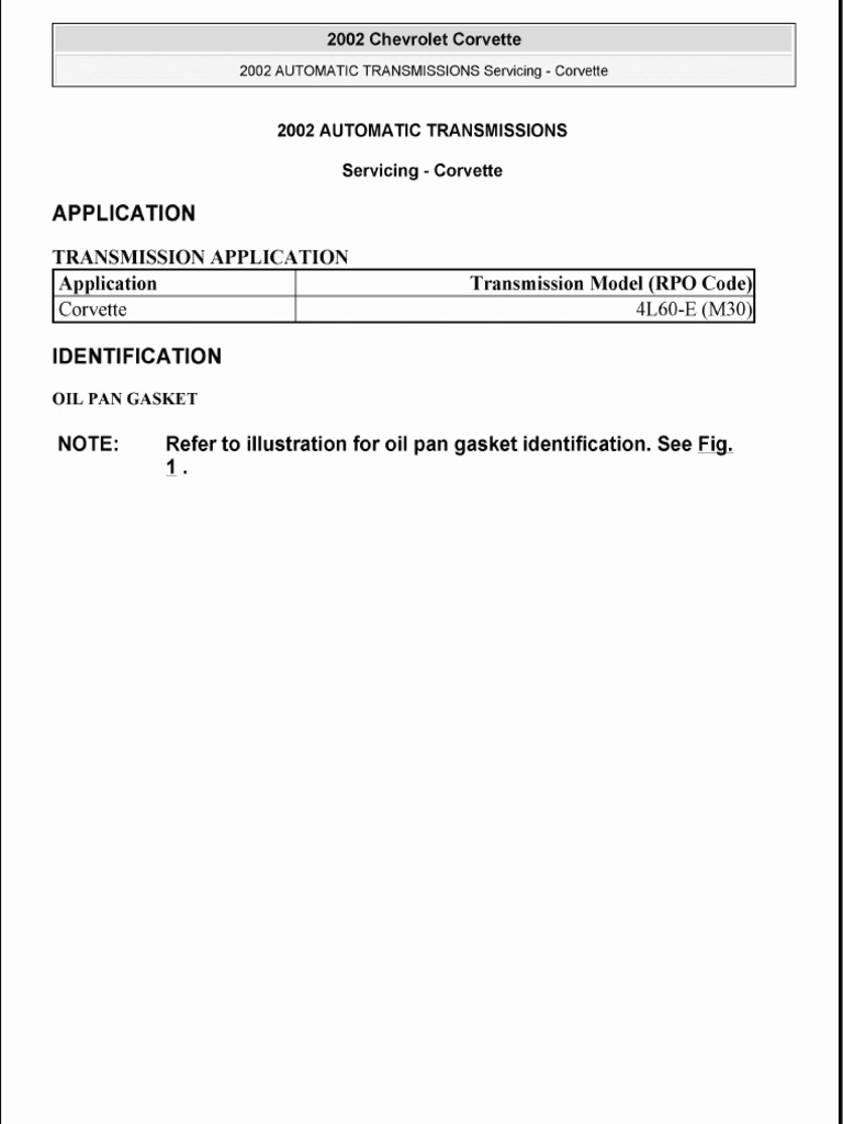 CORVETTE C4 SERVICE MANUAL PDF visual data 3
