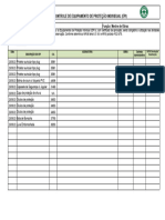 Modelo - FICHA DE EPI - Mestre de Obras