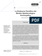 Evidencia Cientificadel Modelo Epistemologico Homeopatico Artigo