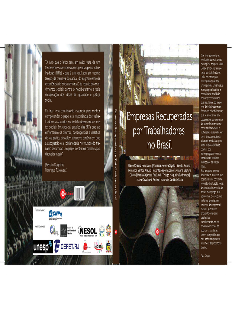 Henriques Et Al. (2013) - Empresas Recuperasdas Por Trabalhadores No Brasil  | PDF