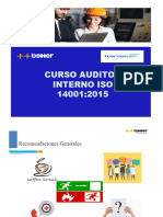 Curso Auditor Interno ISO 14001 2015 Sept.22