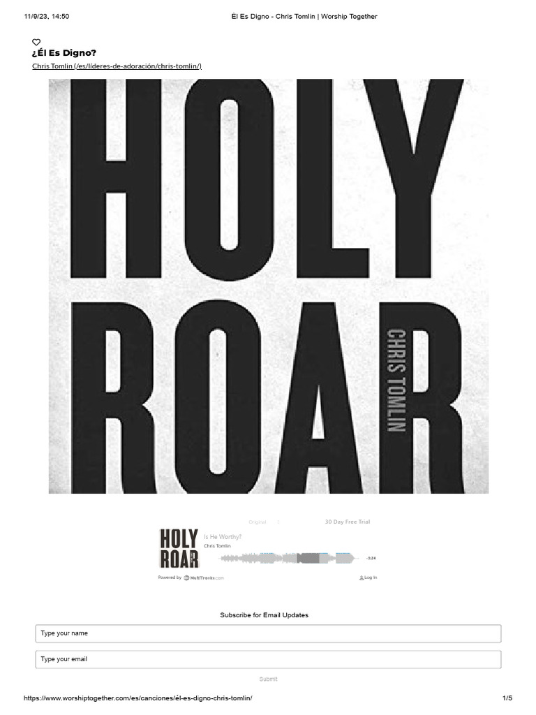  l es digno chris tomlin worship together pdf industria de la
