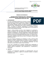 TDR Consultoria Georeferenciacion y Monitoreo Plantacion ECOSIA 2020