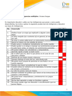 Test de Inteligencias Multiples - Viviana