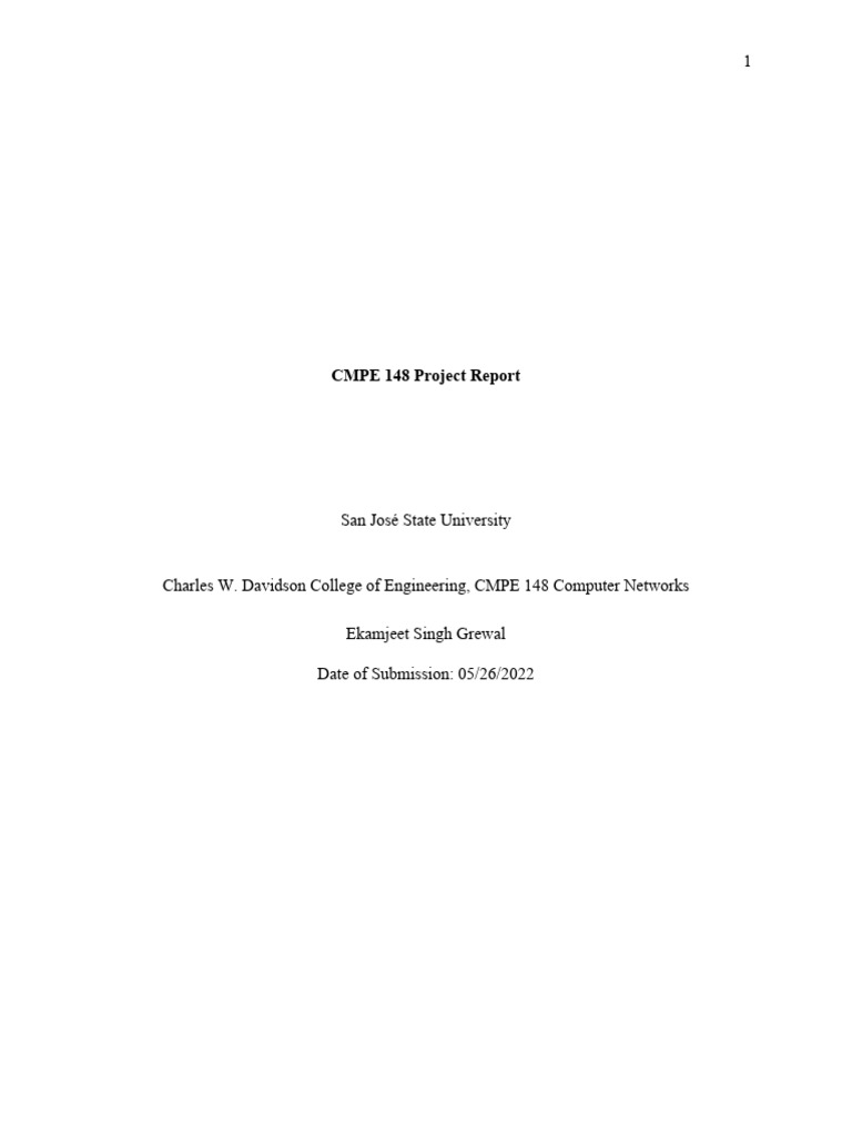 Networking Project Report PDF I Pv6 Wi Fi