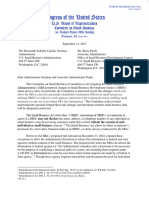 (DAILY CALLER OBTAINED) - 09.12.2023 - Letter To SBA Re SBDC Regulations