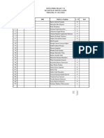 Data Anak Kelas 1 B SD Katolik Santa Clara Tanggal 01 Juli 2023