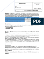 DEVOIR DE MAISON Controle de Gestion