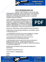 Afinador Cromático Metrónomo Boss Tu30