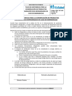 DOC-DT-005 Plan de Contigencia para La Conservacion de PF Refrigerados