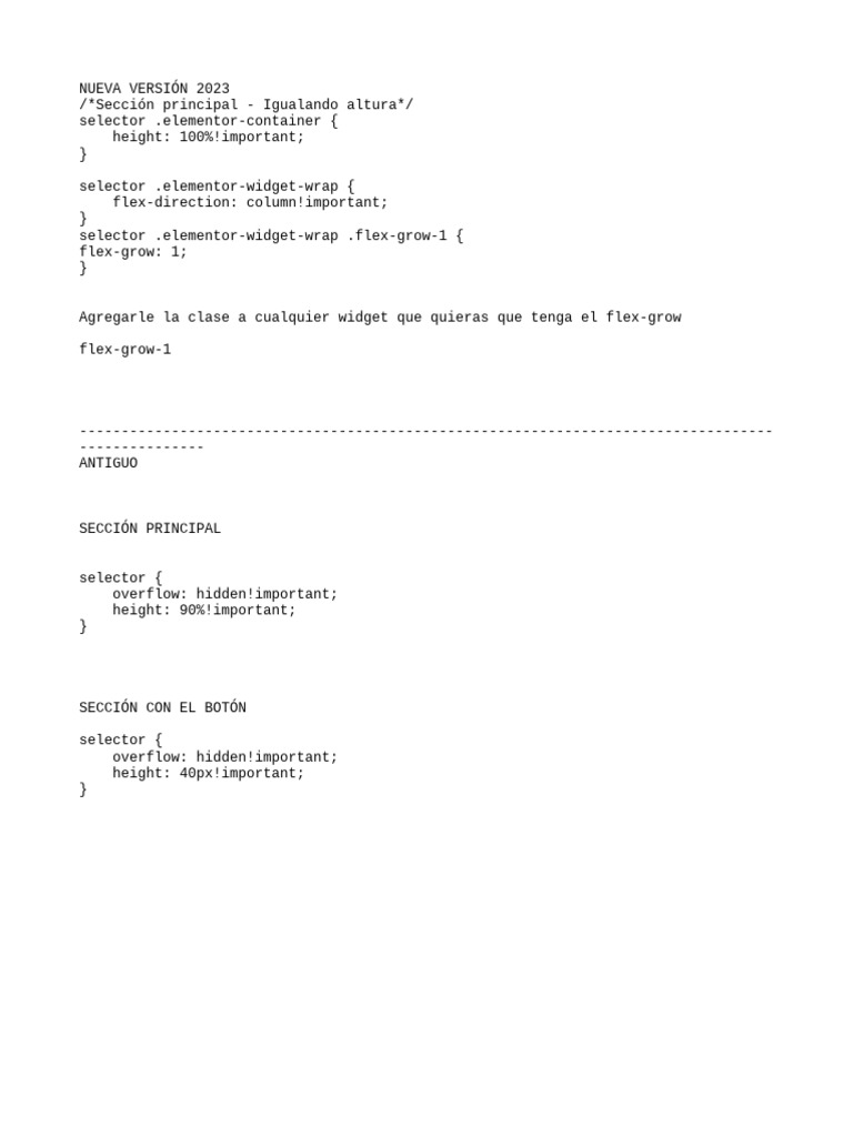 CSS - Tamaño de La Grilla A La Misma Altura | PDF