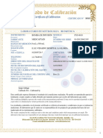 Nuevo Certificado de Cal Bomba de Infusion 19151