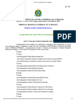 Ato 384 - TRF4 - Torna Pública A Composição Das Seções e Turmas Que Integram o TRF Da 4 Região, A Contar Do Dia 18-07-2019