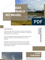 Energia Geotérmica No Brasil