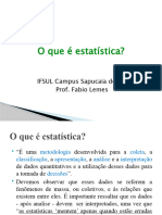 O Que É Estatística