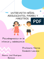 Entrevista A Niños y Adolescentes