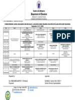 Module Roll Out Traning Matrix Rollout