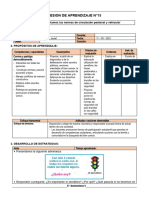 5° Grado - Sesiones Del 11 Al 15 de Setiembre