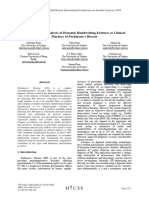 Derivation and Analysis of Dynamic Handwriting Features As Clinical Markers of Parkinson's Disease