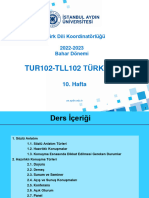 Türk Dili II. 10.hafta